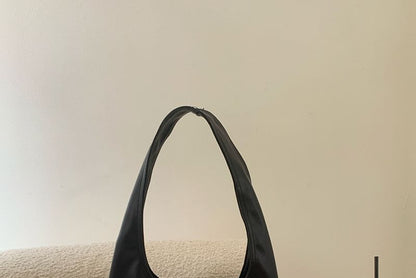 Heart Applique Panel Bow Tie-Up Tote Bag