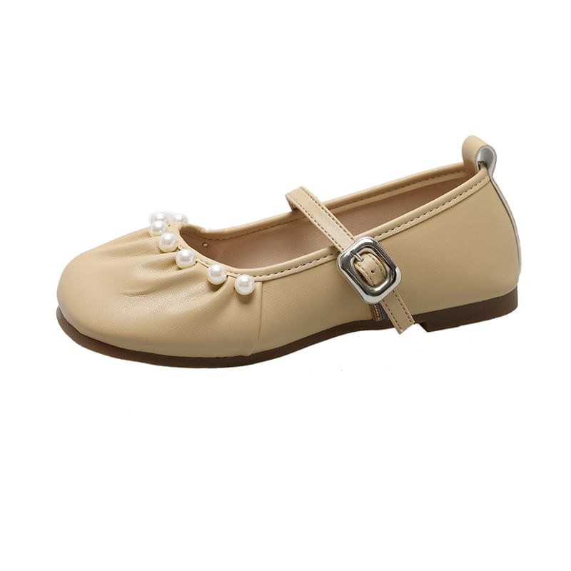 Faux Mary Pearl Jane Flats