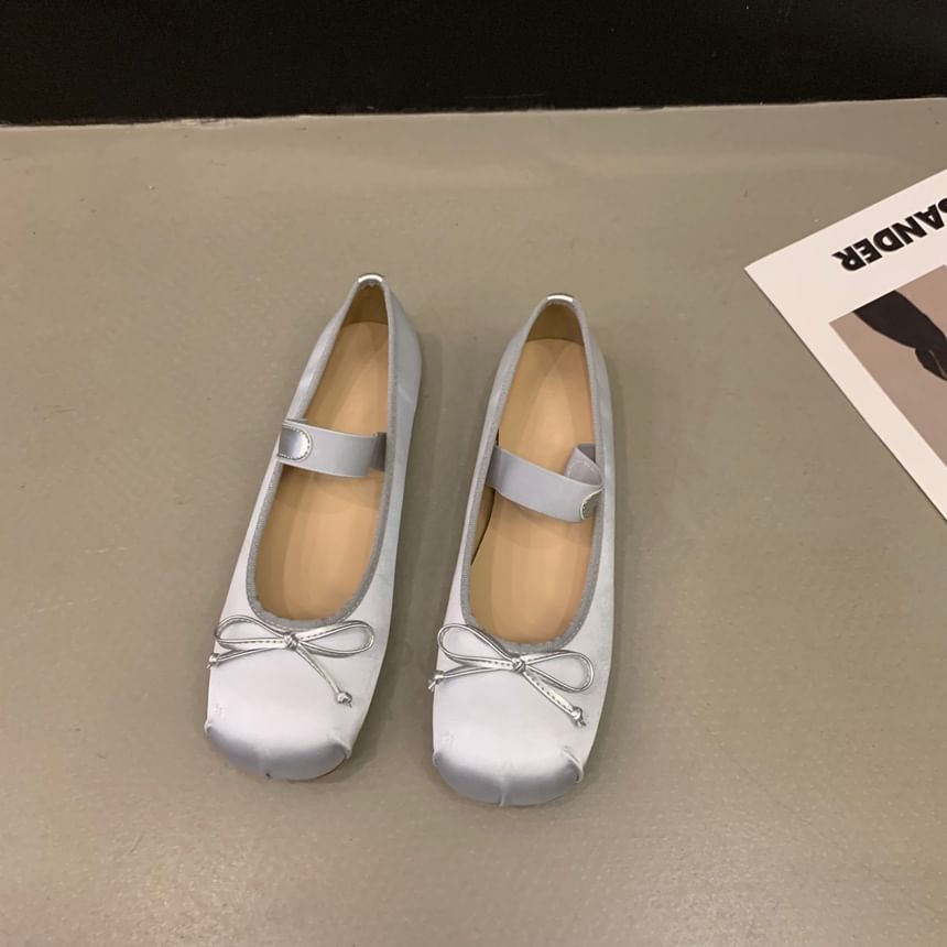 Flats Bow Square Jane Mary Toe