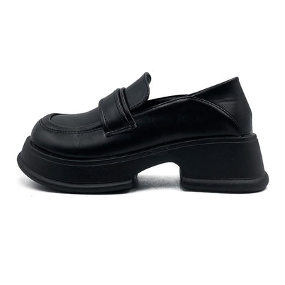 Heel Platform Loafers Chunky
