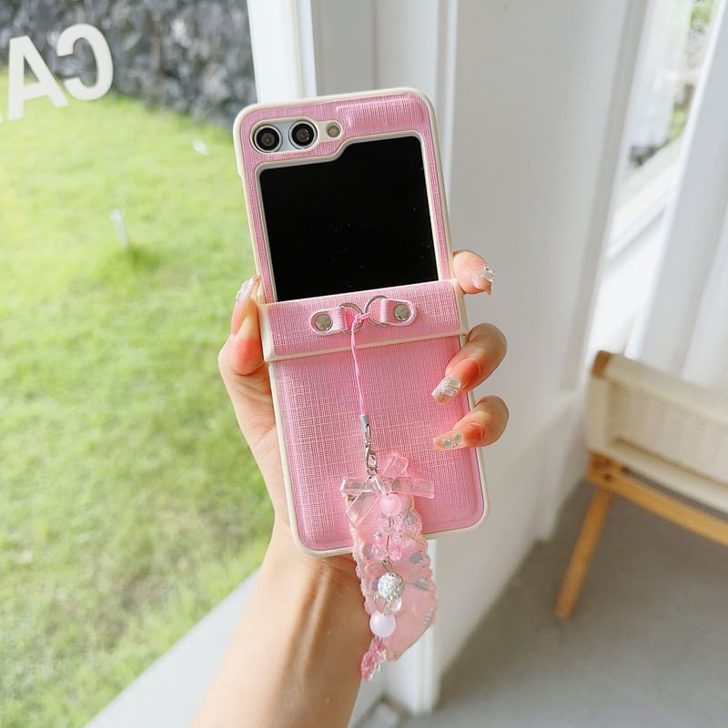 Plain Ribbon Charm Phone Case