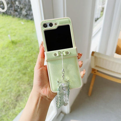 Plain Ribbon Charm Phone Case