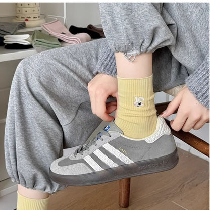 Cartoon Embroidered Socks