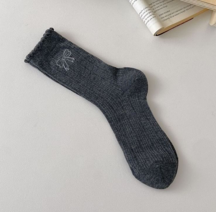 Chaussettes à imprimé nœud