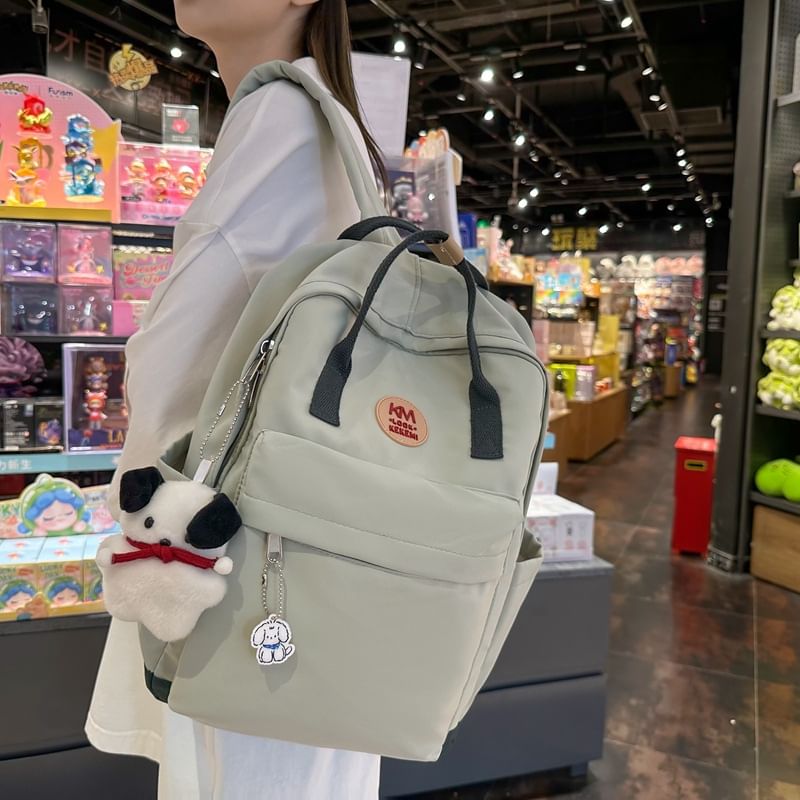 Applique Multi-Pocket Backpack