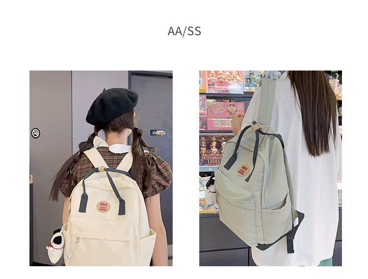 Applique Multi-Pocket Backpack