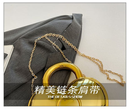 Heart Chain Strap Crossbody Bag