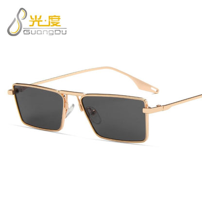 Square Metal Frame Sunglasses