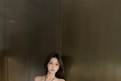 Halter Plain Strappy Maxi Sundress