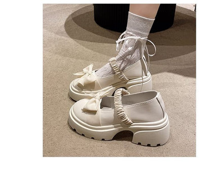 Bow Platform Mary Jane Shoes