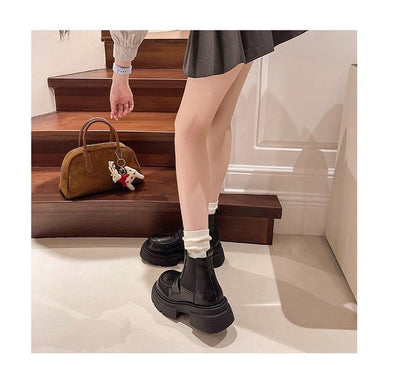 Platform Short Chelsea Boots