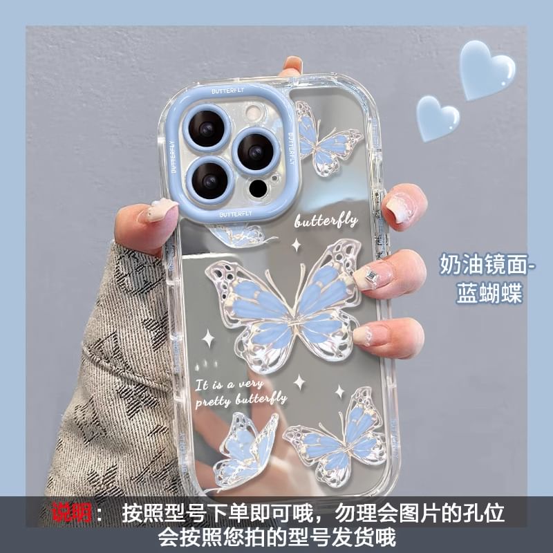 Butterfly Phone Case - iPhone 15 Pro Max / 15 Pro / 15 / 14 Pro Max / 14 Pro / 14 / 13 Pro Max / 13 Pro / 13 / 12 Pro Max / 12 / 11