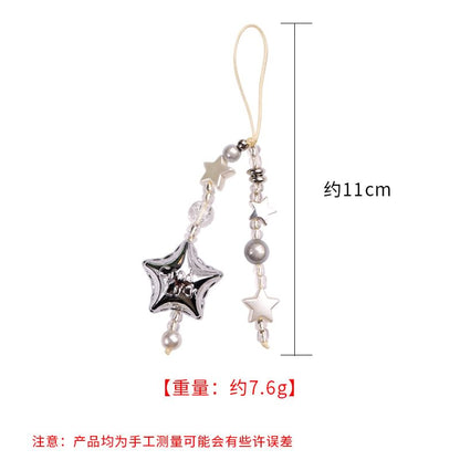 Star Faux Pearl Acrylic Phone Charm