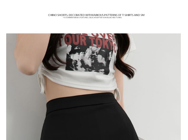 High-Waist Slit A-Line Skirt with Various Designs