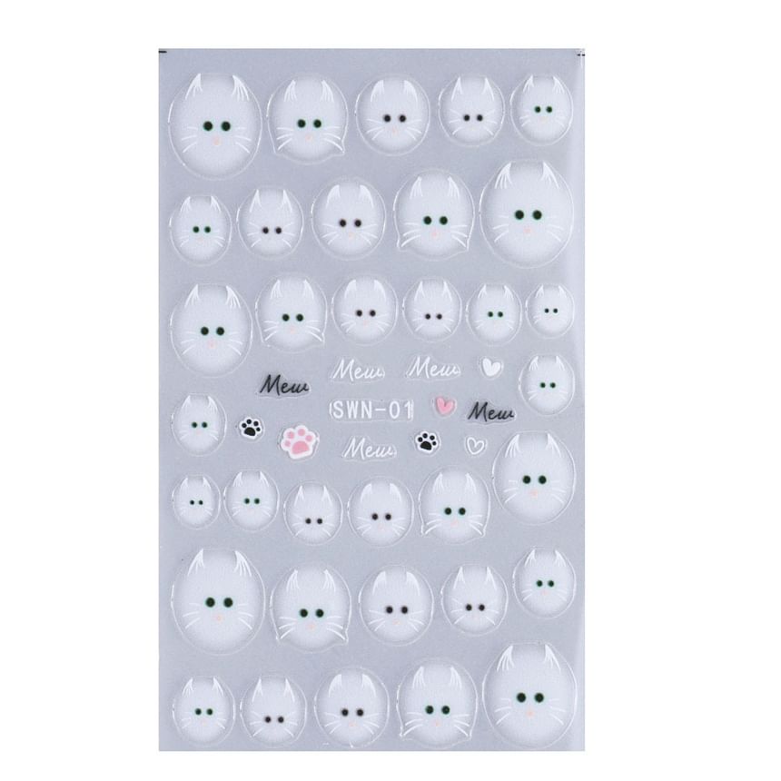 Cat Nail Art Stickers (Various Designs)