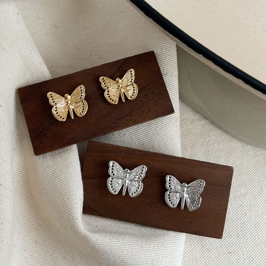 Butterfly Alloy Stud Earring