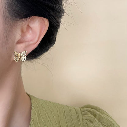 Ohrstecker aus Schmetterlingslegierung