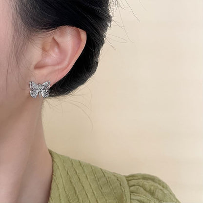 Ohrstecker aus Schmetterlingslegierung