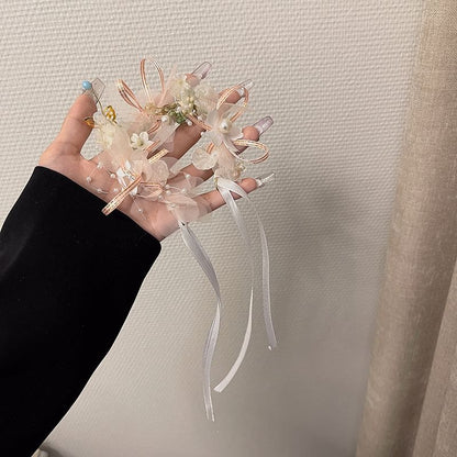 Floral Mesh Headband / Bracelet