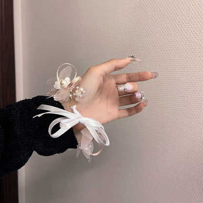 Floral Mesh Headband / Bracelet