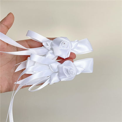 Floral Plain Hair Clip