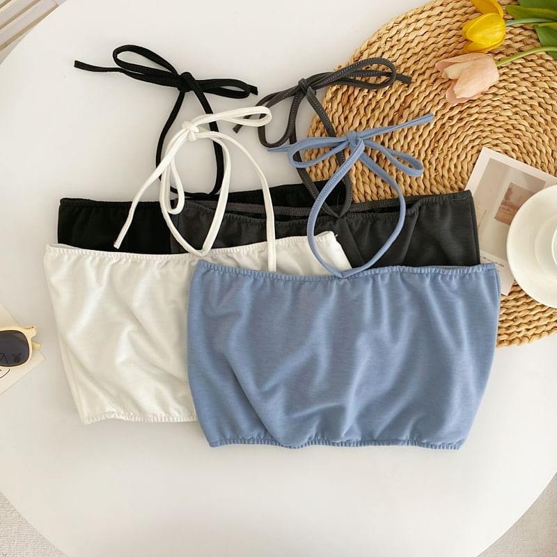 Halter Cami and Pleated Mini Skirt Set