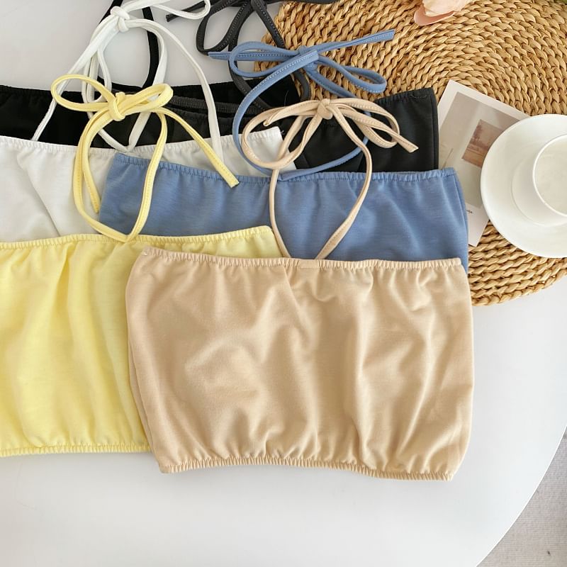 Halter Cami and Pleated Mini Skirt Set