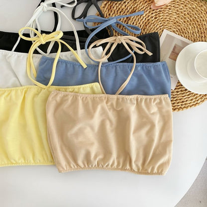 Halter Cami and Pleated Mini Skirt Set