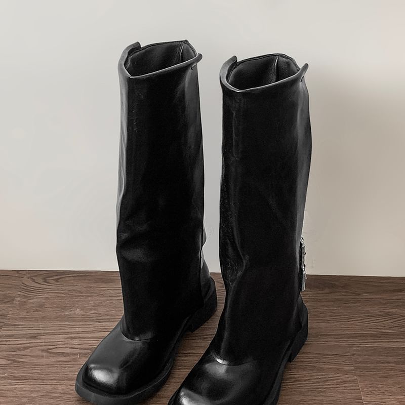 Bottes à boucles en similicuir (différents modèles)