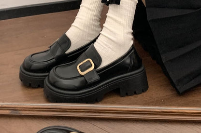 Mocassins en similicuir à boucle