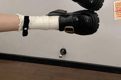 Mocassins en similicuir à boucle