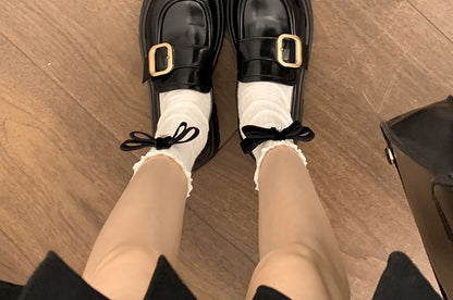 Mocassins en similicuir à boucle