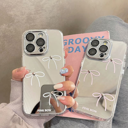 Mirrored Phone Case Bow