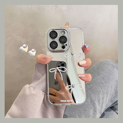 Mirrored Phone Case Bow