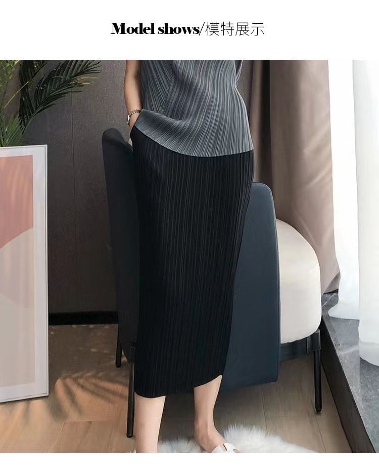 Side Slit Maxi Pencil Skirt