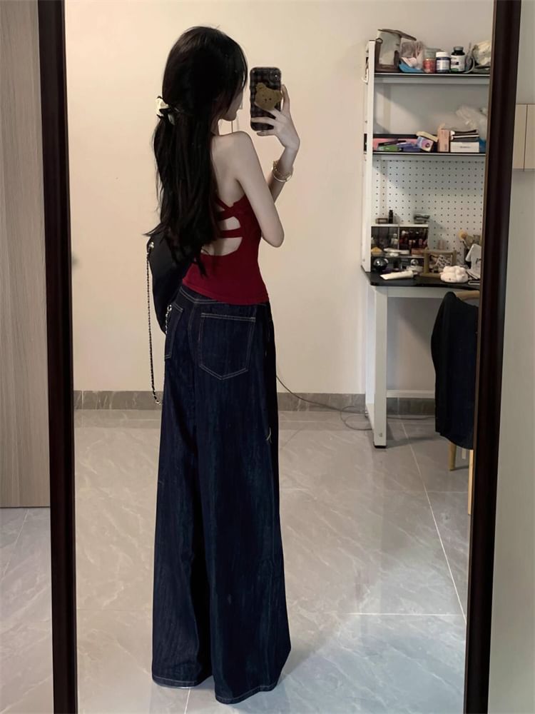 High Rise Wide Leg Jeans