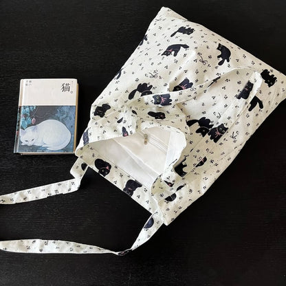 Cat Print Bag Shopper
