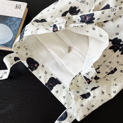 Cat Print Bag Shopper