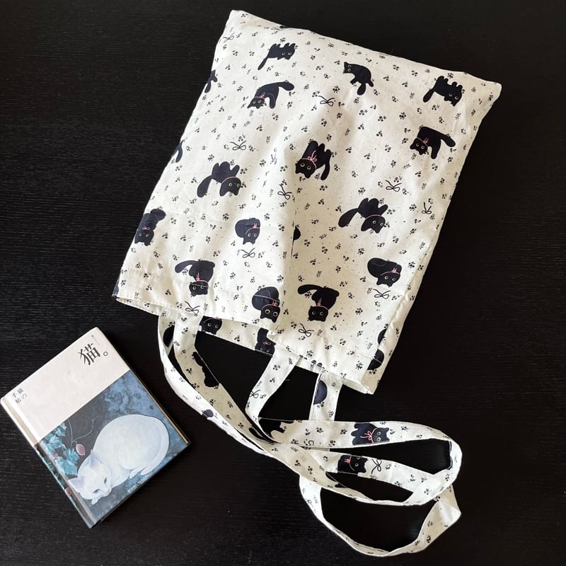 Cat Print Bag Shopper