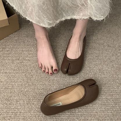 Split-Toe Flats