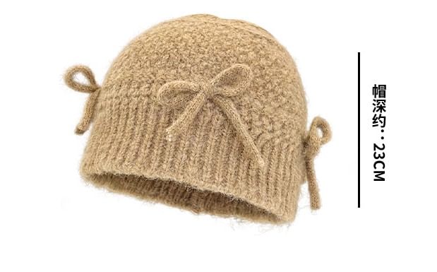 Bow Knit Beanie