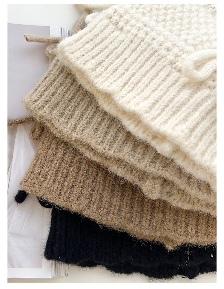 Bow Knit Beanie