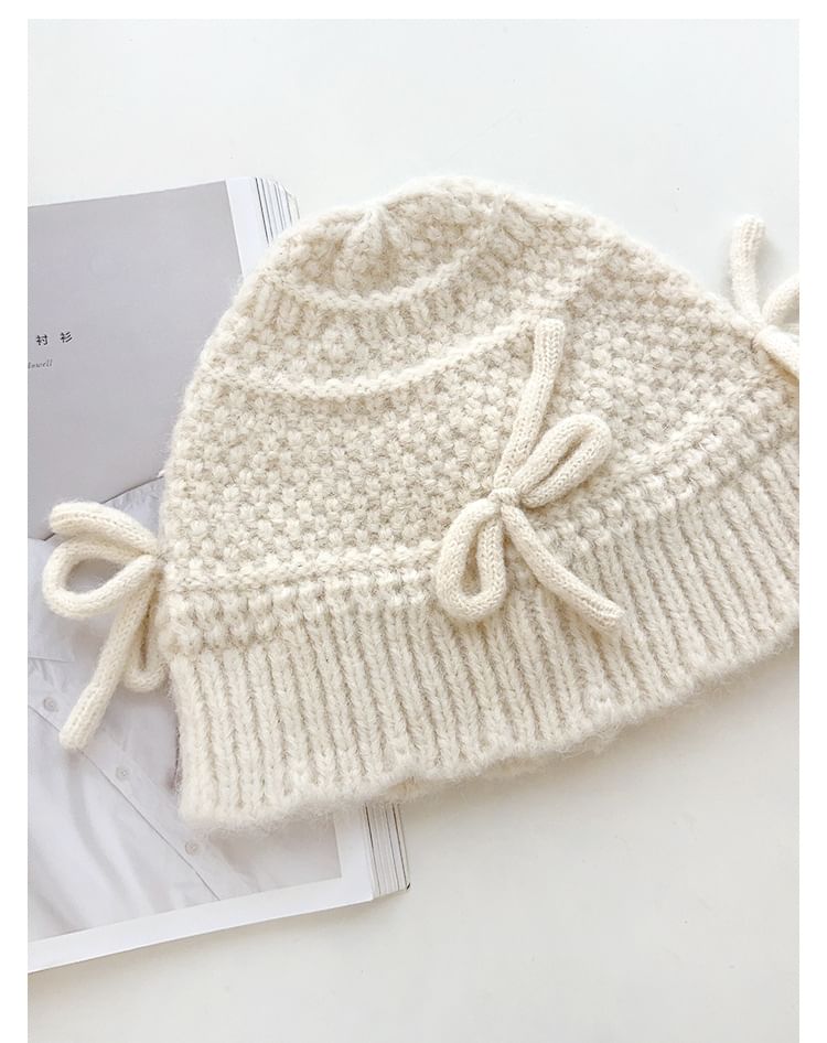 Bow Knit Beanie