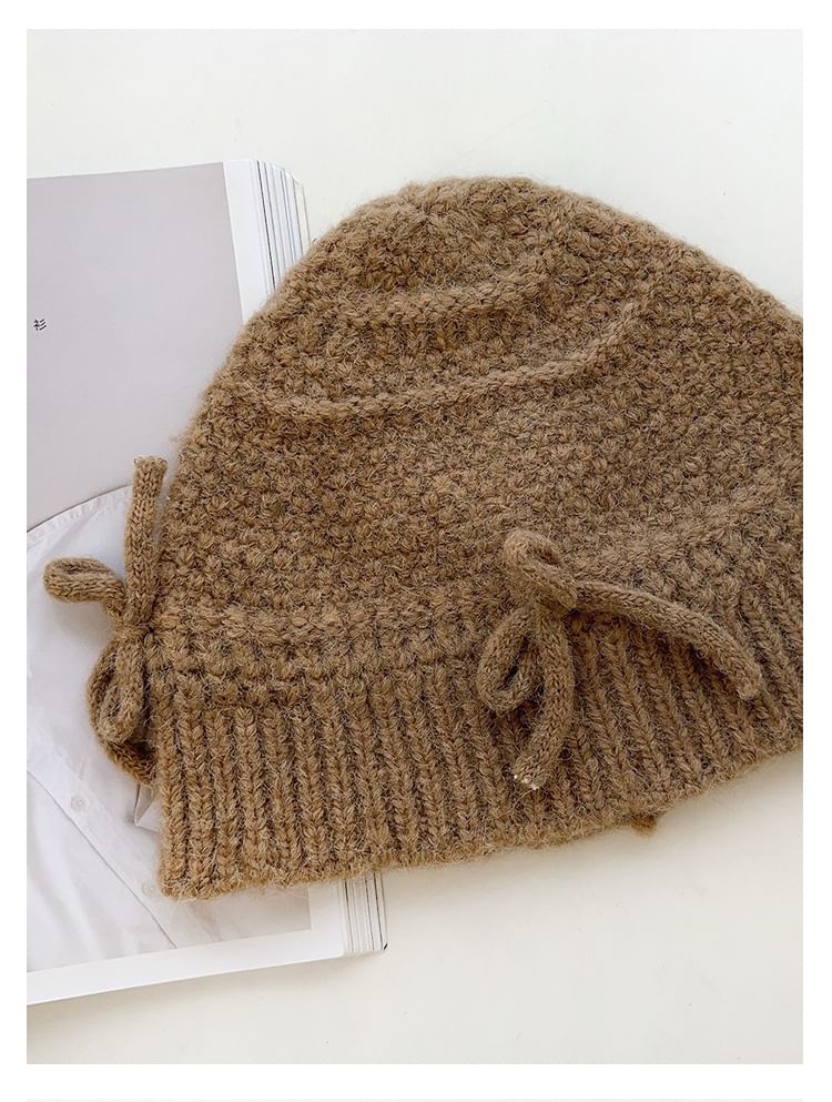 Bow Knit Beanie