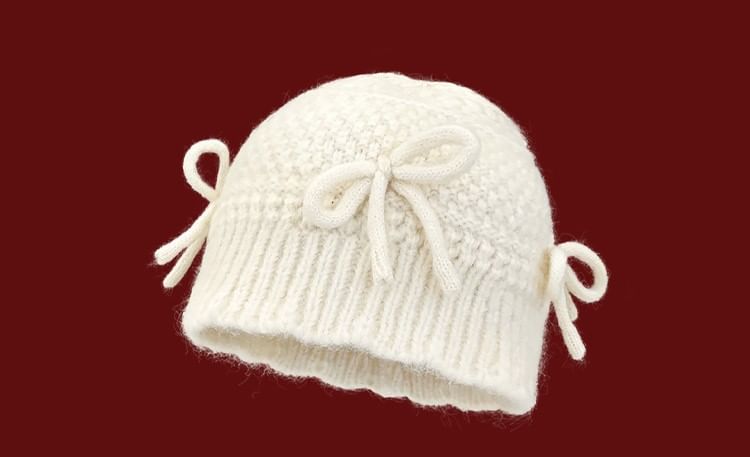 Bow Knit Beanie