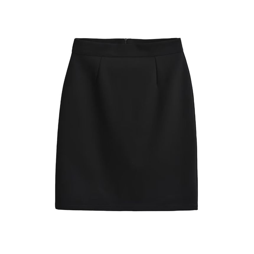 Classic Pencil Mini Skirt