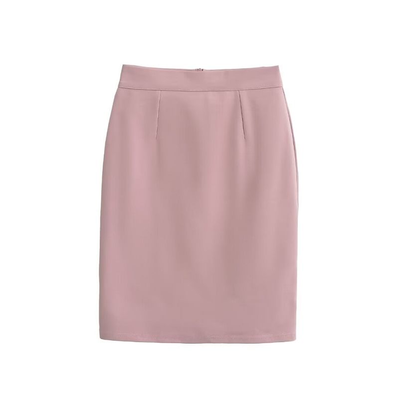 Classic Pencil Mini Skirt