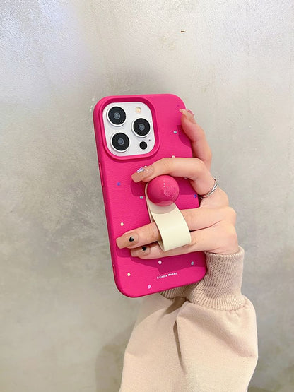 Print Finger Strap Phone Case