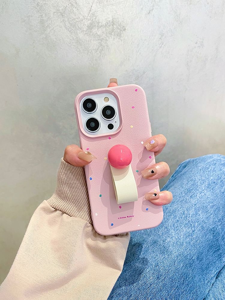 Print Finger Strap Phone Case