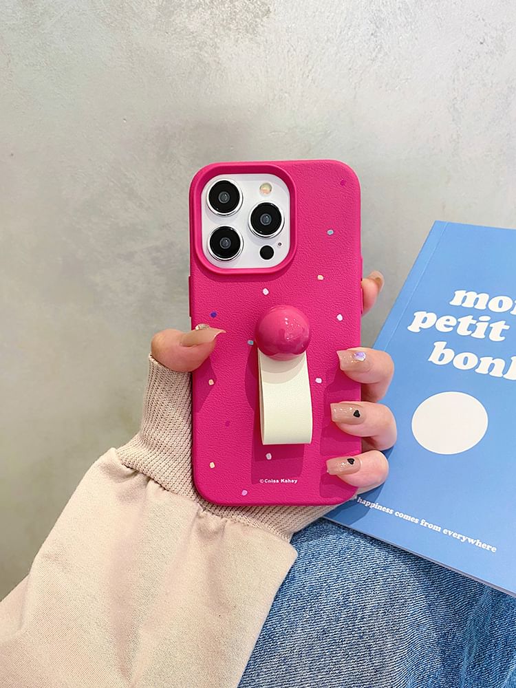 Print Finger Strap Phone Case